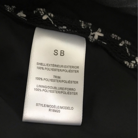 SB By Sachin & Babi | Floral Embroidered Black White Dress Size 8 Sleeveless - Picture 11 of 12